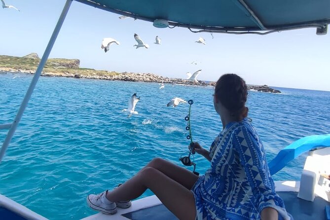4 Hour Fishing and Swimming Boat Experience in Schisma Eloundas - Entering the Gulf of Elounda, with Spinalonga in view