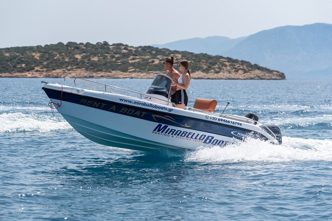4-Hour Private Boat Rental Without Skipper at Agios Nikolaos - Onboard comfort that makes the day feel finished: shower, water, and snorkel gear