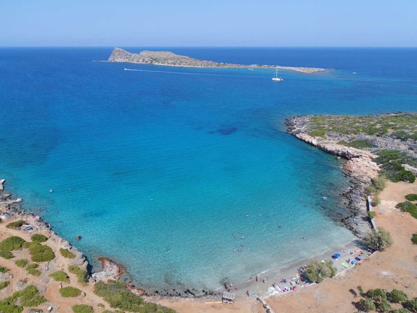 Agios Nikolaos: Private Boat Cruise with Soft Drinks - Kolokytha Beach: your first real swim and snorkeling break