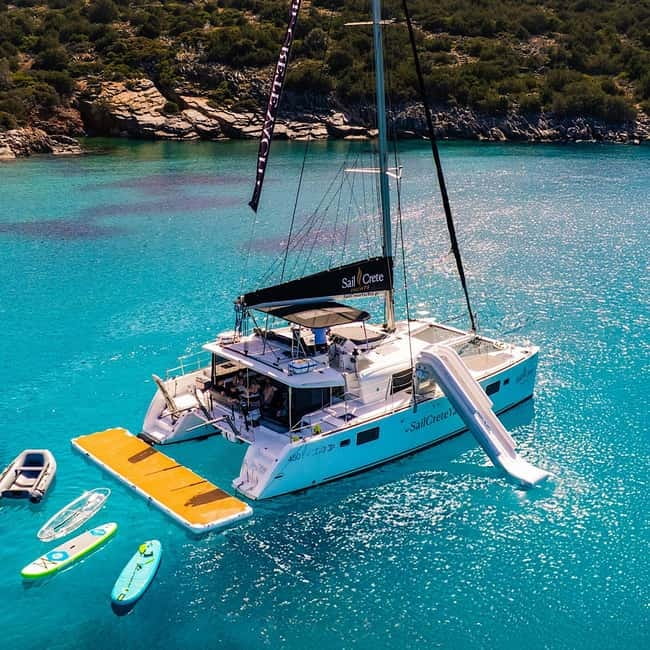 Agios Nikolaos: Sailing Trip Catamaran Lunch and Water Toys - Kolokitha Bay Is the Heart of the Day, With Lunch and Toys