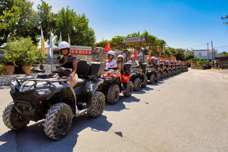 Bali Rethymno Panormo half day quad safari adventure - Melidoni Cave break: a real pause in the action