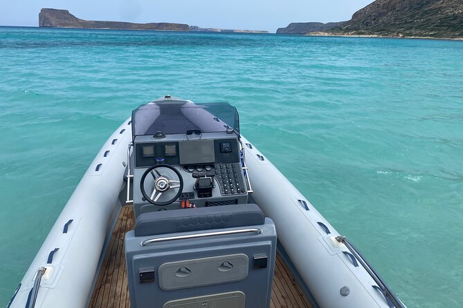 Balos Private Boat Cruise from Chania - Meeting in Kolymvari, then you are out onto the water fast
