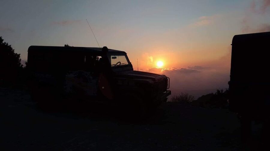 Chania 4x4 Sunset Safari Tour - The Hilltop Sunset Stop Near Skonizo: The Main Event