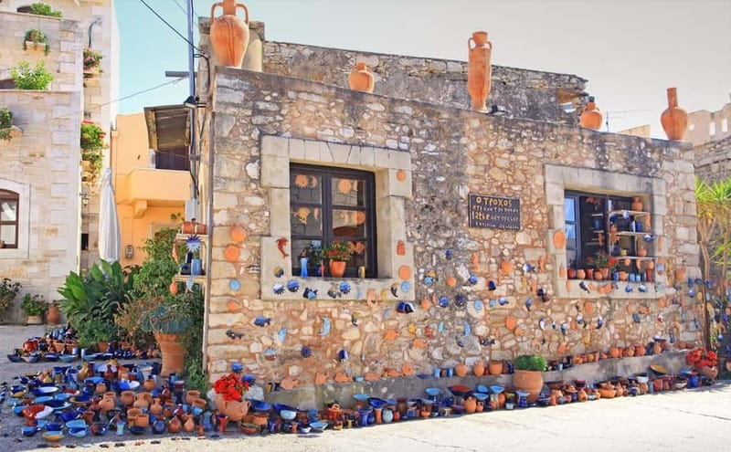 Chania Areas: Day Trip to Arkadi -Margarites & Rethymno City - Margarites Pottery Village: Narrow Streets, Hand-Craft Culture, Real Architecture