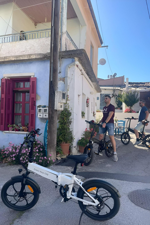 Chania Ebike Eco-Long Tour + Traditional Snack - Getting oriented at Meeting Point C and the e-bike feel