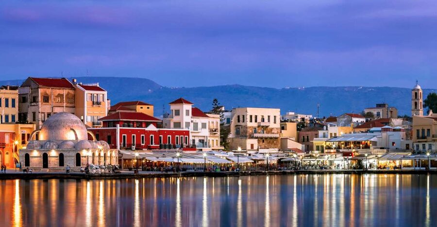 Chania Evening Tour From Rethymno - Venetian Harbor at sunset, the moment you’re actually paying for