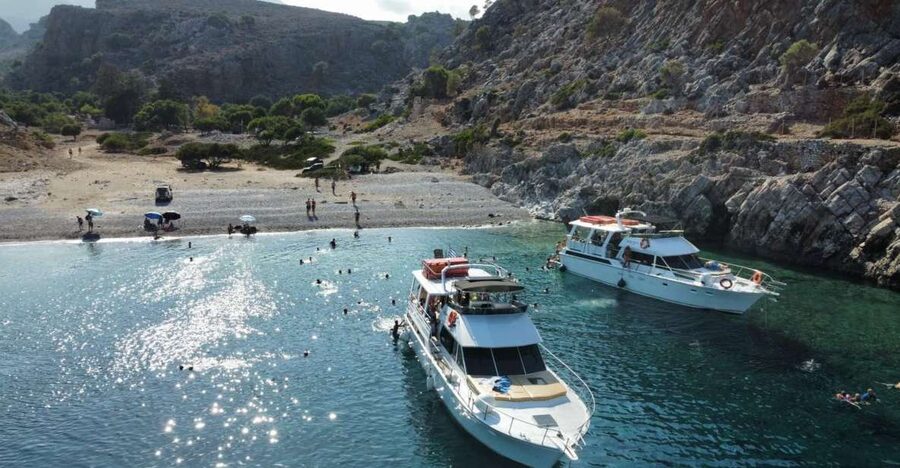 Chania: Menies Beach & Chironisia Bay Cruise with Snorkeling - Where You Start: Kolymbari Port and the Smile Cruises Boat