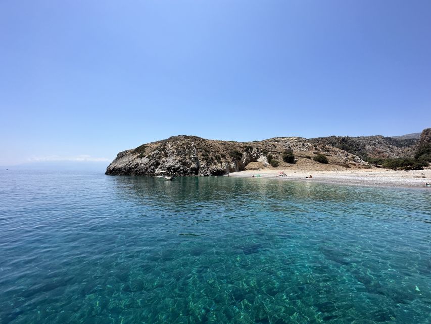 Chania: Menies Beach & Chironisia Bay Cruise with Snorkeling - Menies Beach (Diktynna Area): Ancient Ruins on Shore and WWII Underwater