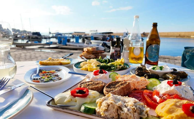 Chania: Morning Bites & Market Delights Food Tour - Lunch and mezze: the big payoff with seasonal Cretan dishes