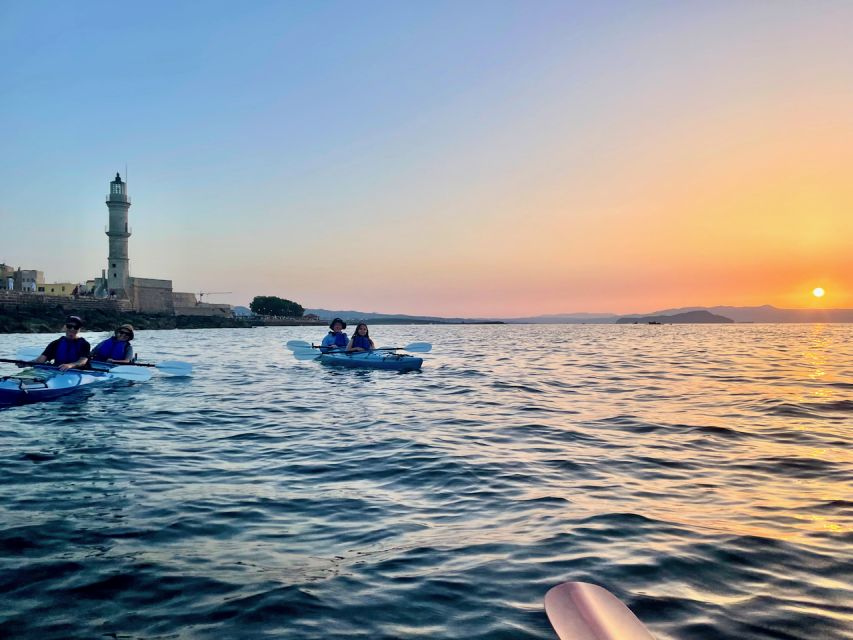 Chania: Morning Sea Kayak Tour Along the Coastline - Inside the Venetian Port: Giali Tzami, Old Shipyards, and Landmark Views