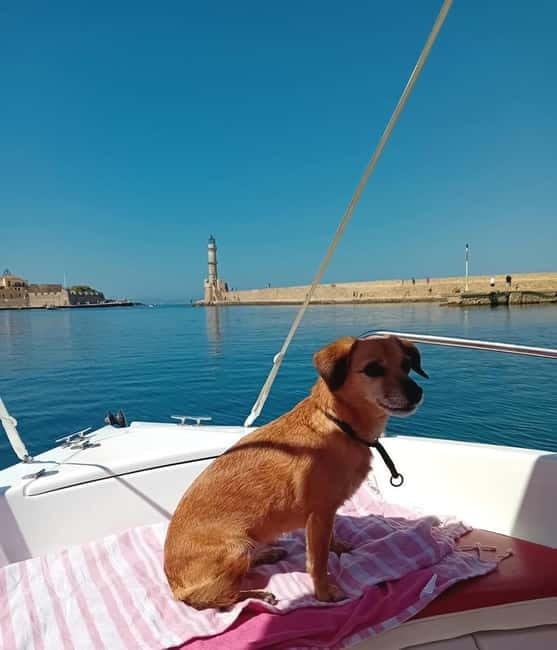 Chania Old Port: Boat Rental, Drive Yourself - Steering, safety briefing, and what that 20-minute navigation lesson really means