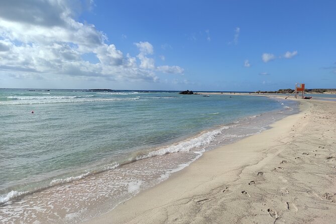 Chania Pink Beaches Private Tour: Elafonisi & Falassarna - Falassarna Beach first, where swimming time is the main event