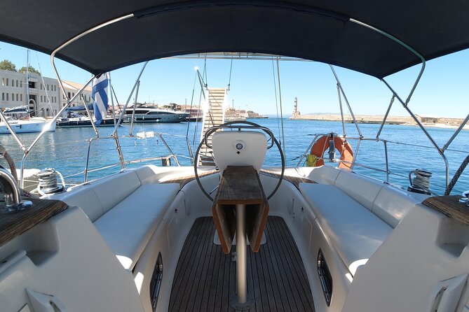 Chania shared Sailing cruise in a small group - What You Can Expect Onboard: Snacks, Drinks, and Simple Comfort