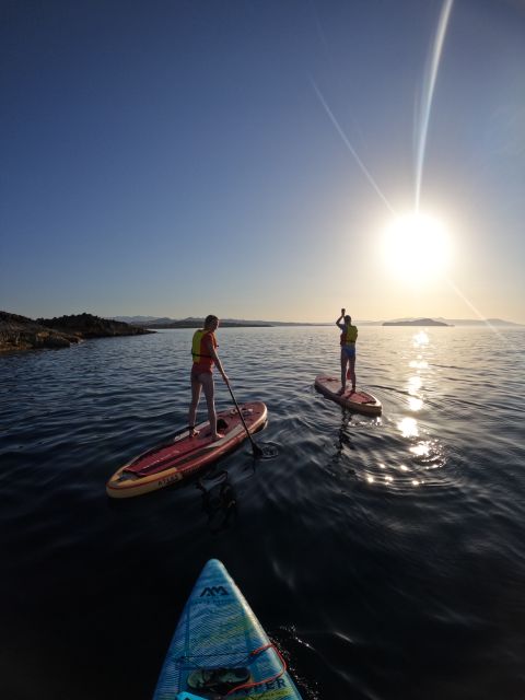 Chania: Stand-up Paddleboard Coastal Sunset Experience - Coastal cruise and a warm-water swim break