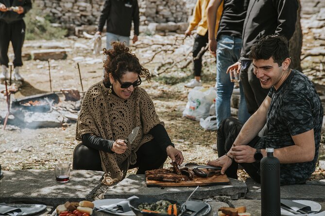Cretan Cooking in a Hidden stone Cottage - Fire, Smoke, and Help With the Meal