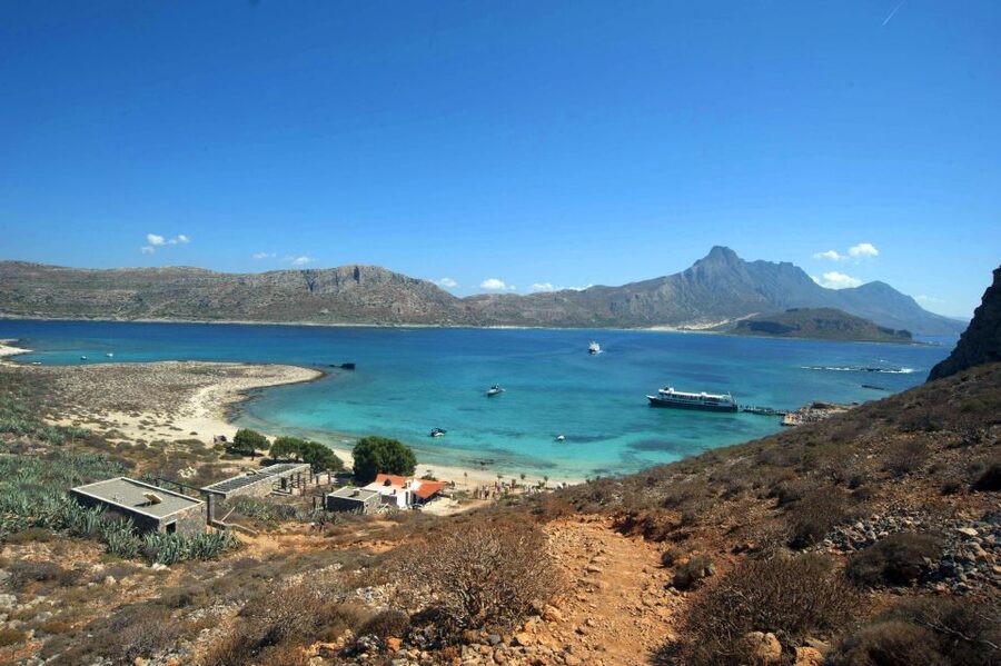 Crete: Balos and Gramvousa Cruise - Sailing Toward Balos: Coastline Color, Cave to Lagoon Energy Shift