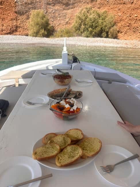Crete: Boat Cruise with Fishing, Swimming, Lunch, and Drinks - Heraklion to Elounda, with Plaka and Spinalonga Island in one outing
