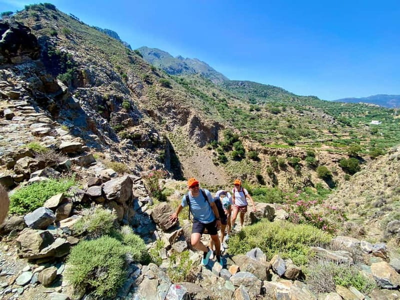 Crete: Kavousi Canyon Guided Hike & Beach Swim - Thrypti Mountains: your hike starts with canyon views and ancient steps