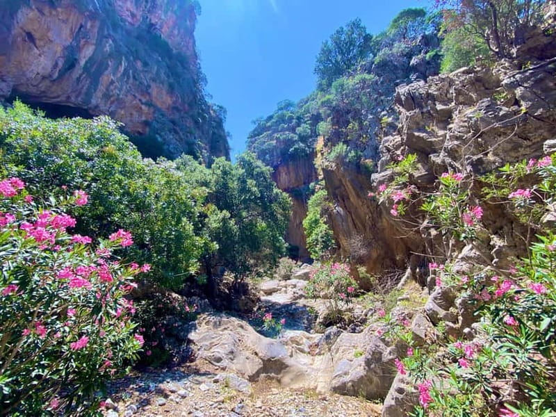 Crete: Kavousi Canyon Guided Hike & Beach Swim - Kavousi village descent: the route shifts from big views to a calmer pace