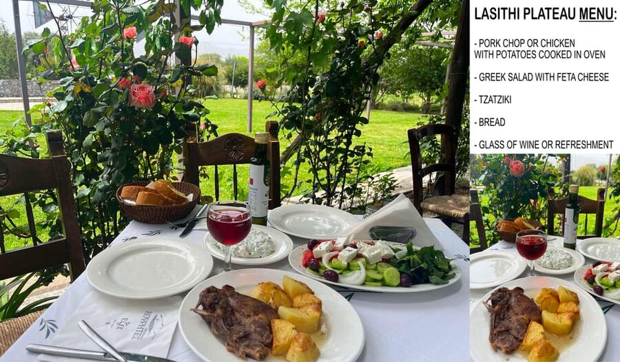 Crete: Lassithi Plateau & Kera Monastery Tour with Ceramics - Tzermiado village time: where lunch and views meet