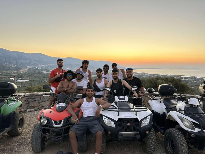 Crete: Off-Road Quad Safari Evening Tour with Hotel Transfer - Omalia Olive Press: olive oil tasting plus a real local stop