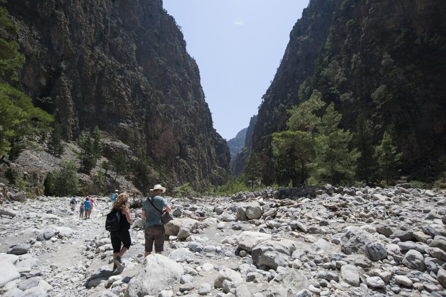 Crete: Samaria Gorge Hike - Iron Gates: the narrowest section and the big photo payoff