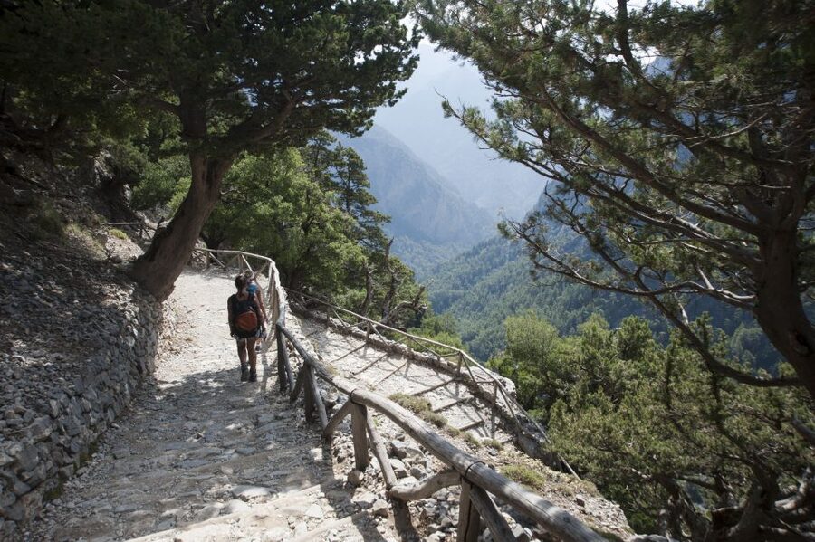 Crete: Samaria Gorge Hike - Agia Roumeli finish: meal on your own and a sea swim reset