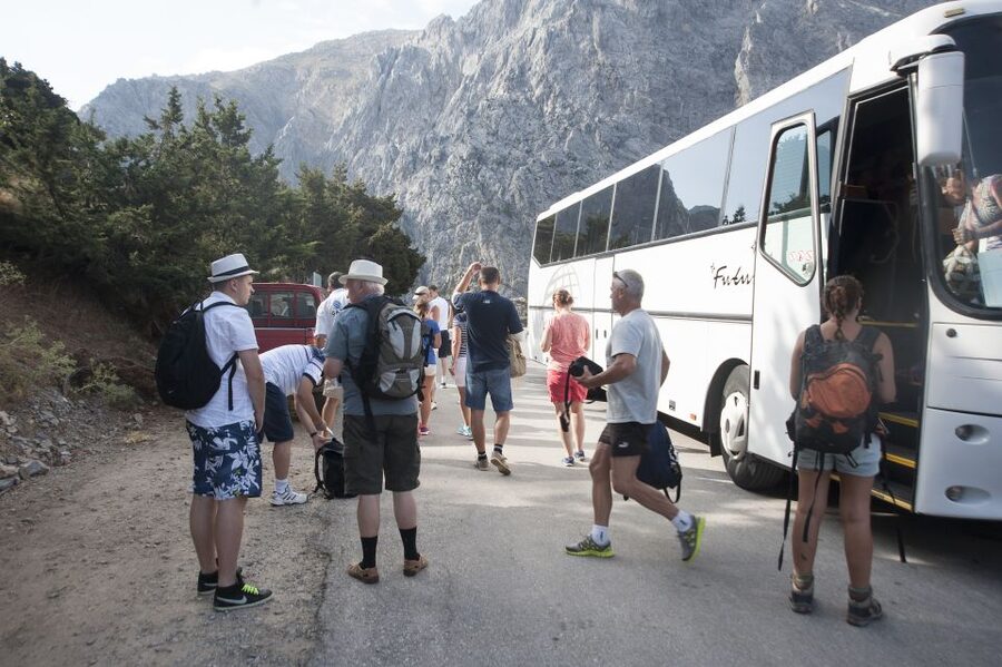 Crete: Samaria Gorge Hike - Boat ride and ferry to Sfakia: how the coast ride changes the pace
