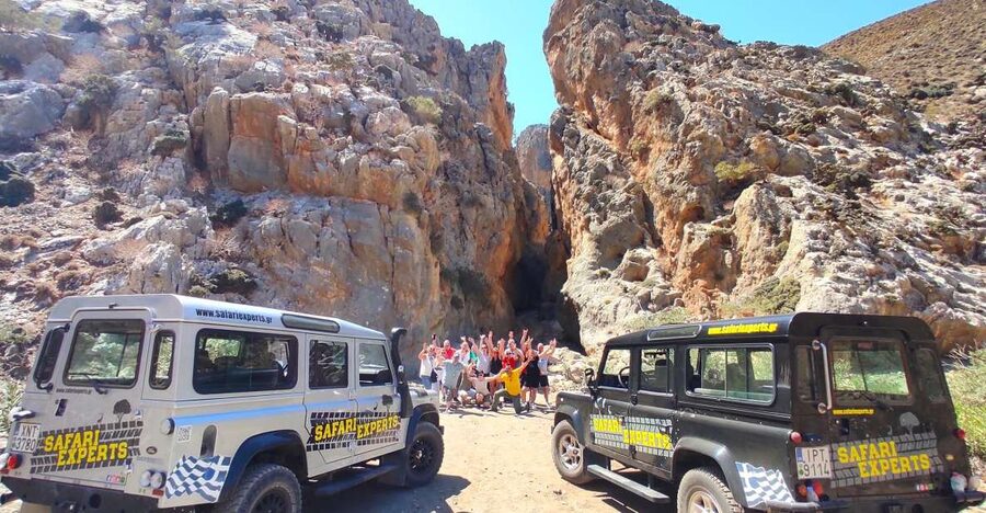 Crete: Trypiti Beach Off-Road South Tour w/ Lunch & Wine - Canyon St. Savvas and Trypiti gorge driving, timed for views and wildlife