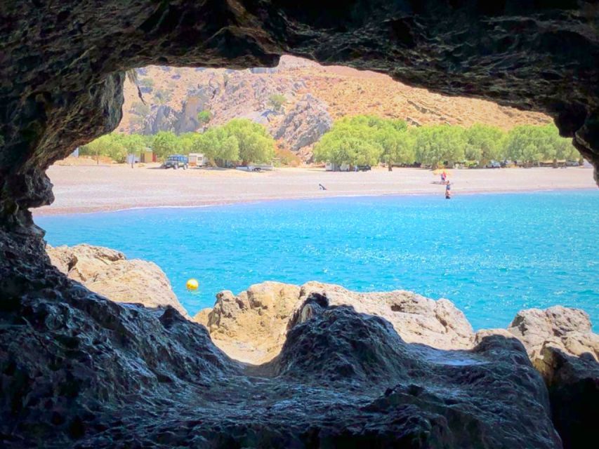 Crete: Trypiti Beach Off-Road South Tour w/ Lunch & Wine - Lunch in the wild olive tree canyon, plus wine and water