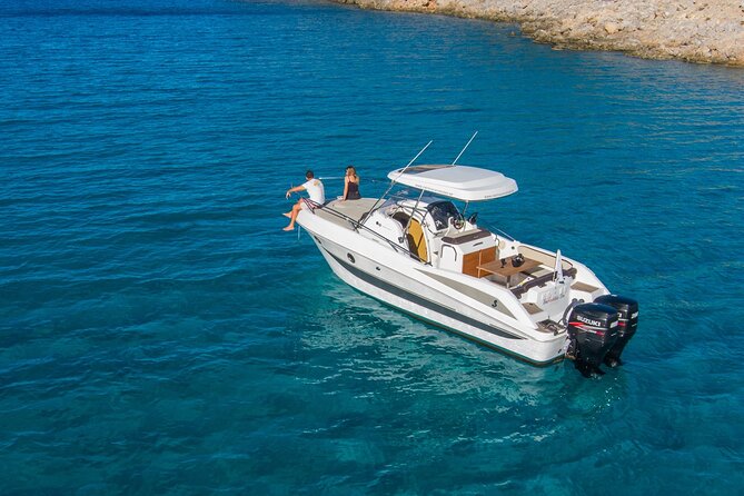 Crete Yacht Cruises 6-hours private Guided Cruise in Ag. Nikolaos - Private 6-Hour Cruise from Agios Nikolaos, A Comfortable Beneteau Power Boat