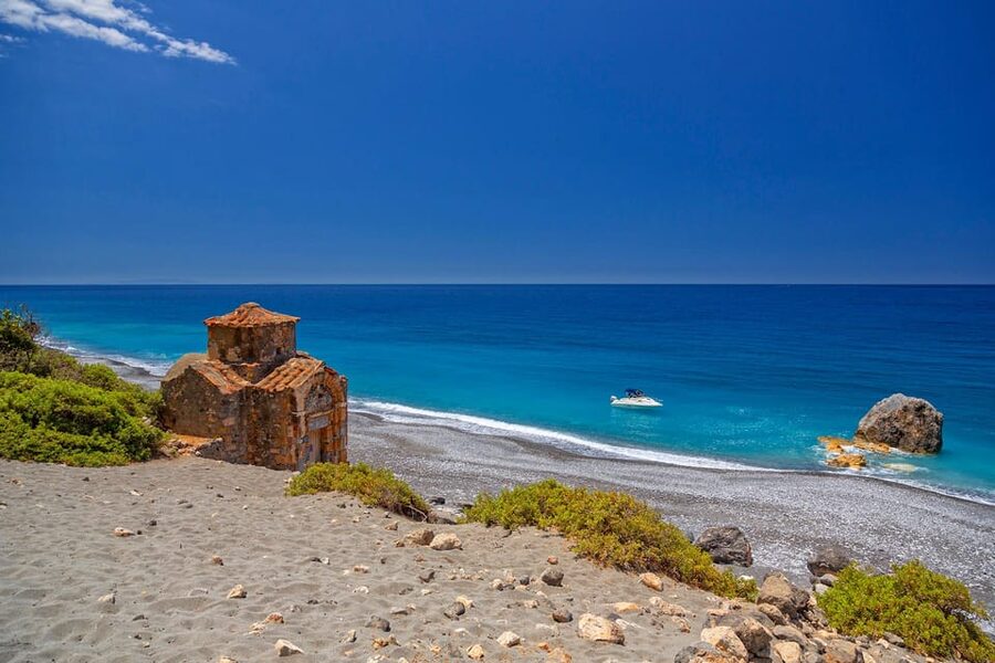 Day Boat Trip: Preveli-Triopetra- Agios Pavlos from Rethymno - Agios Pavlos: dunes, sandy shoreline, and a rock-snorkel option