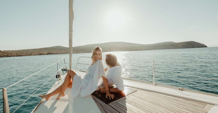 Dia Island: Semi-Private Full Day Sailing Trip with meal - Semi-private sailing comfort, not a cattle-boat day