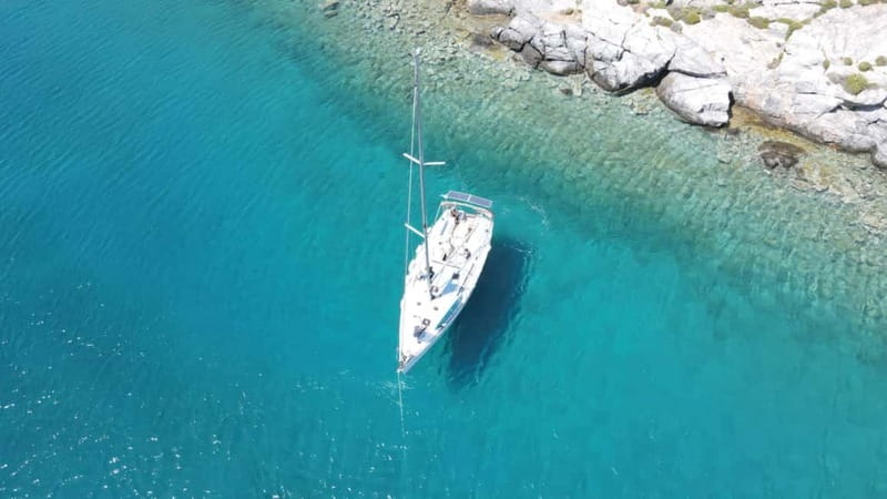Dia Sailing Cruise With All-inclusive Meal And Drinks - Dia Island time: swimming coves, snorkeling gear, and SUP