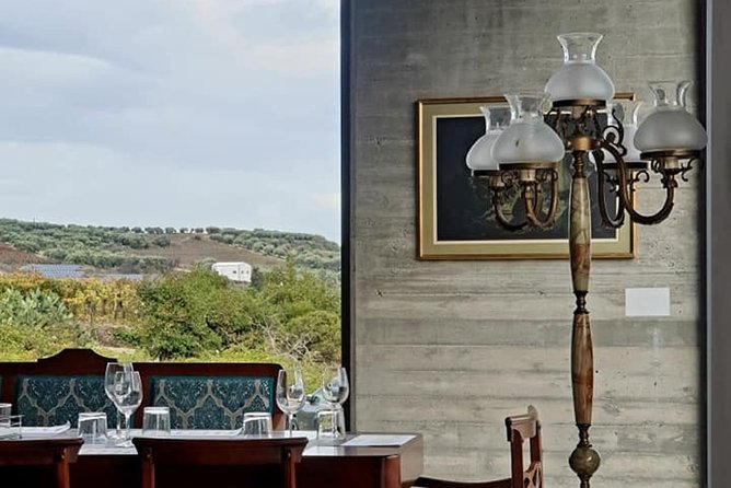 Digenakis winery - Wine tasting experience - Inside the industrial-style art space: where the vibe helps the tasting