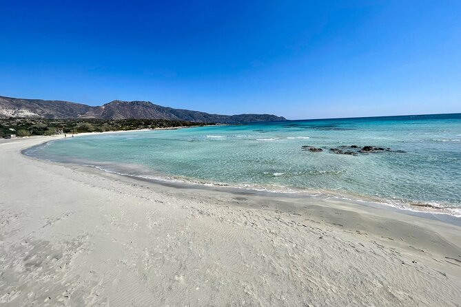 Elafonissi Beach Private Custom Tour – Crete’s Pink Sand Paradise - Elafonissi Beach: pink sand, lagoon water, and the sandbar walk