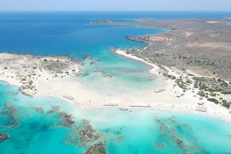 Elafonissi: Private Beach Day Trip with SUP - Arriving at Elafonissi: pink sand, dunes, and that lagoon feeling