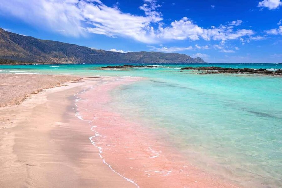 From Chania: Elafonisi Pink Sand Beach Day Trip w/ Elos Stop - Getting there comfortably: air-conditioned bus and lots of pickup options