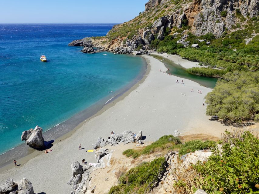 From Chania: Preveli Palm Beach Day Tour - Plakias lunch stop: where you’ll actually eat