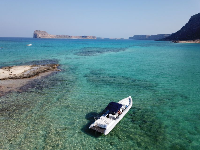 From Chania: Private Balos Bay & Gramvousa Island Boat Trip - Menies Beach: a one-hour swim stop with ancient ruins nearby