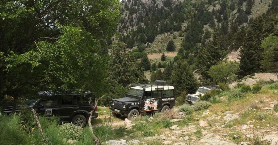 From Chania: White Mountains Land Rover Safari - The route from Chania: groves, villages, and quick resets
