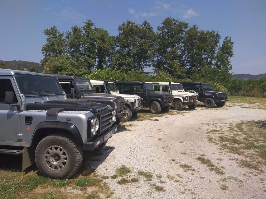 From Chania: White Mountains Land Rover Safari - The Land Rover Defenders: rugged ride, real access
