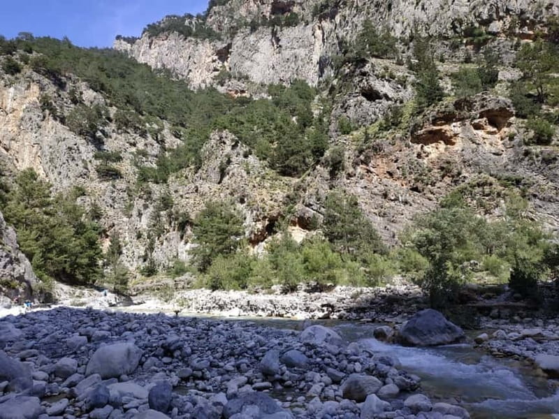 From Georgioupolis: Roundtrip Transfer to Samaria Gorge - What to pack for a rocky gorge day (and a beach finish)