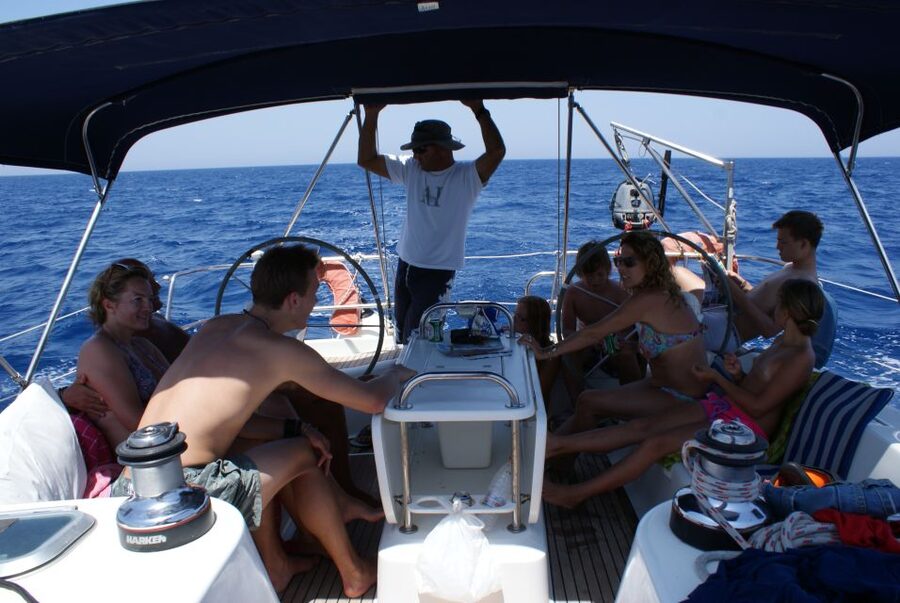 From Heraklion: Dia Island Private Sailing Trip - The sail on MARYLINE: breeze, music, and time to relax