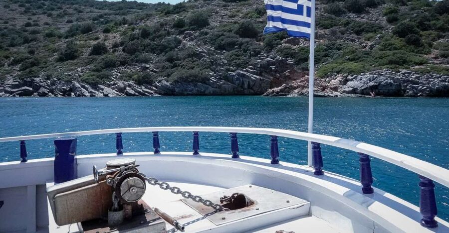 From Heraklion: Elounda, Kolokitha, and Spinalonga Boat Trip - Meeting the boat dock and what to expect at sea