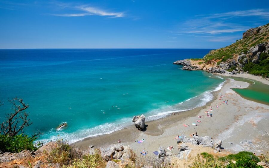 From Heraklion: Preveli Tropical Beach & Palm Forest Hike - The Clifftop Arrival and the 300-Step Descent