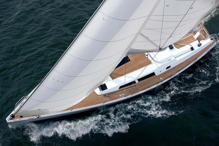 From Heraklion: Private Sailing Trip with our Hanse 470 - Rocca a Mare Fortress, a quick lesson in safety and scenery