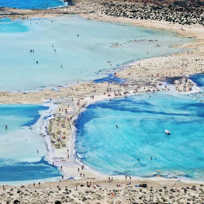 From KAVROS/GEORGIOUPOLIS : Elafonisi Island Pink Sand Beach - Protected area rules: pink sand is fragile, and you’ll be part of that