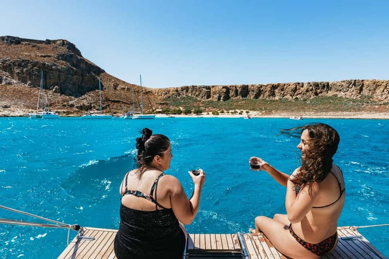From Kissamos: Balos Gramvousa Sailing Cruise with Lunch - Lunch on deck: traditional Cretan food cooked right there