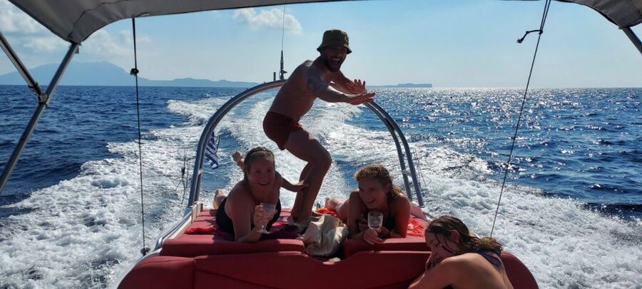 From Kissamos Port: Balos and Gramvousa Private RIB Cruise - Onboard Comfort and What’s Included: Drinks, snacks, and snorkel gear